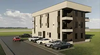 Vizualizacija stambene zgrade sa parkingom