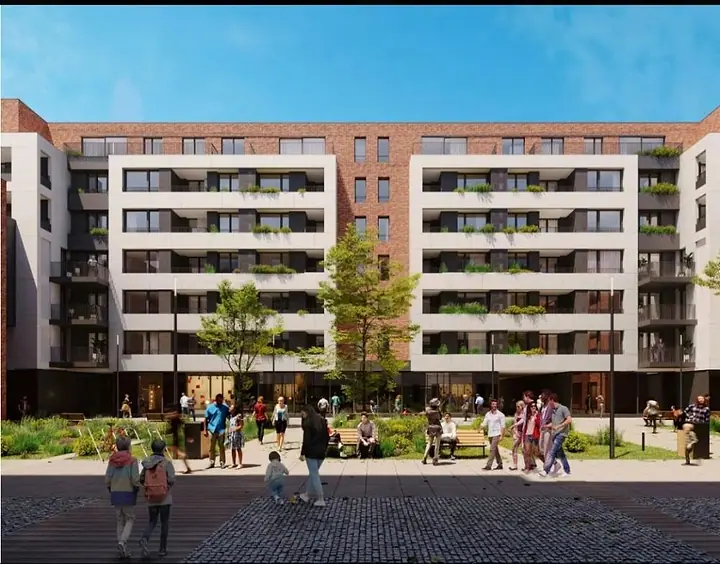 Vizualizacija unutrašnjeg dvorišta kompleksa Lux 51